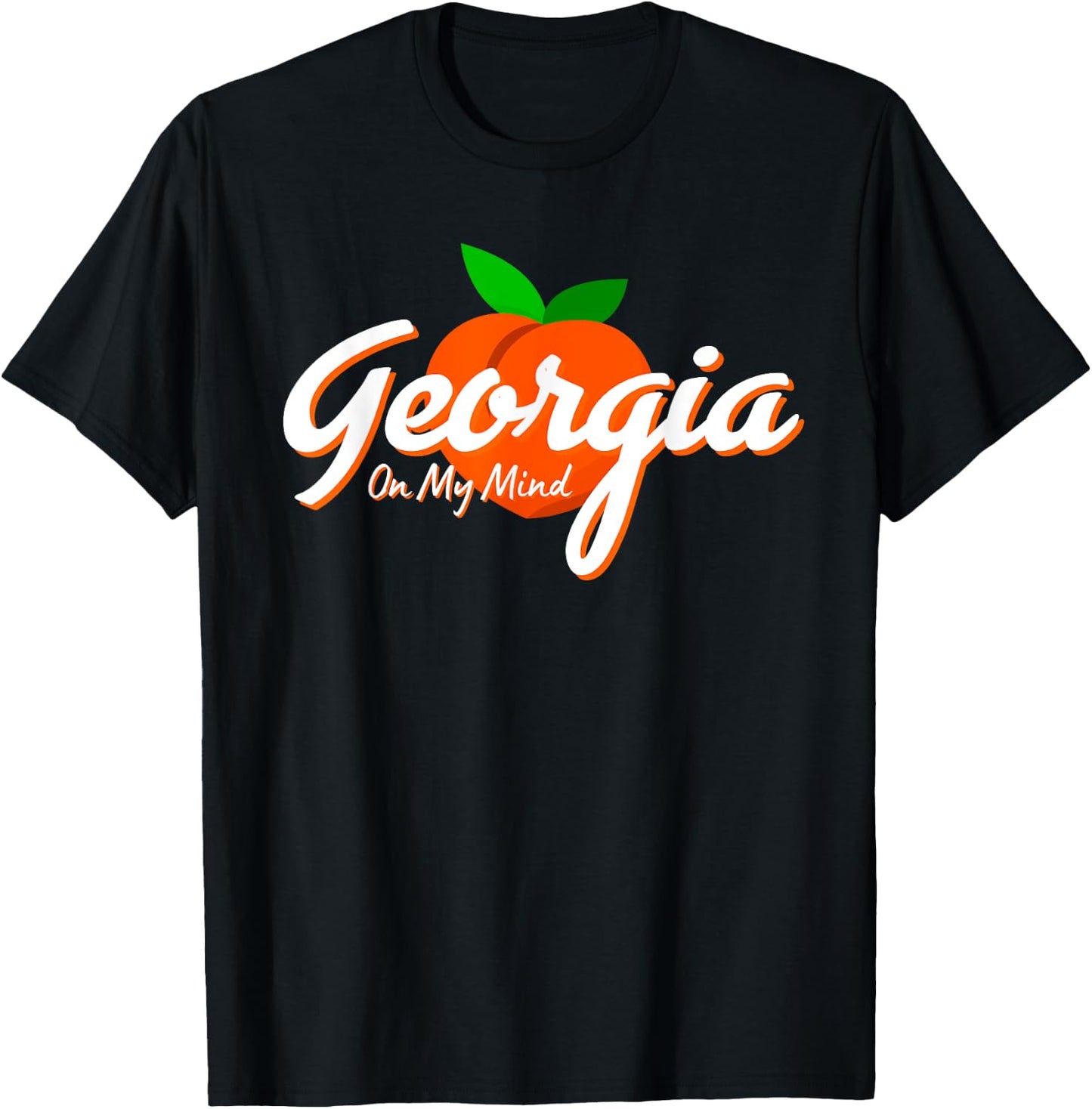 State of Georgia On My Mind Souvenir T-Shirt - T-Shirt | Black