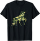 Funny Military Unicorn Gift Cute Camo Graphic Army Unicorn T-Shirt - T-Shirt | Black