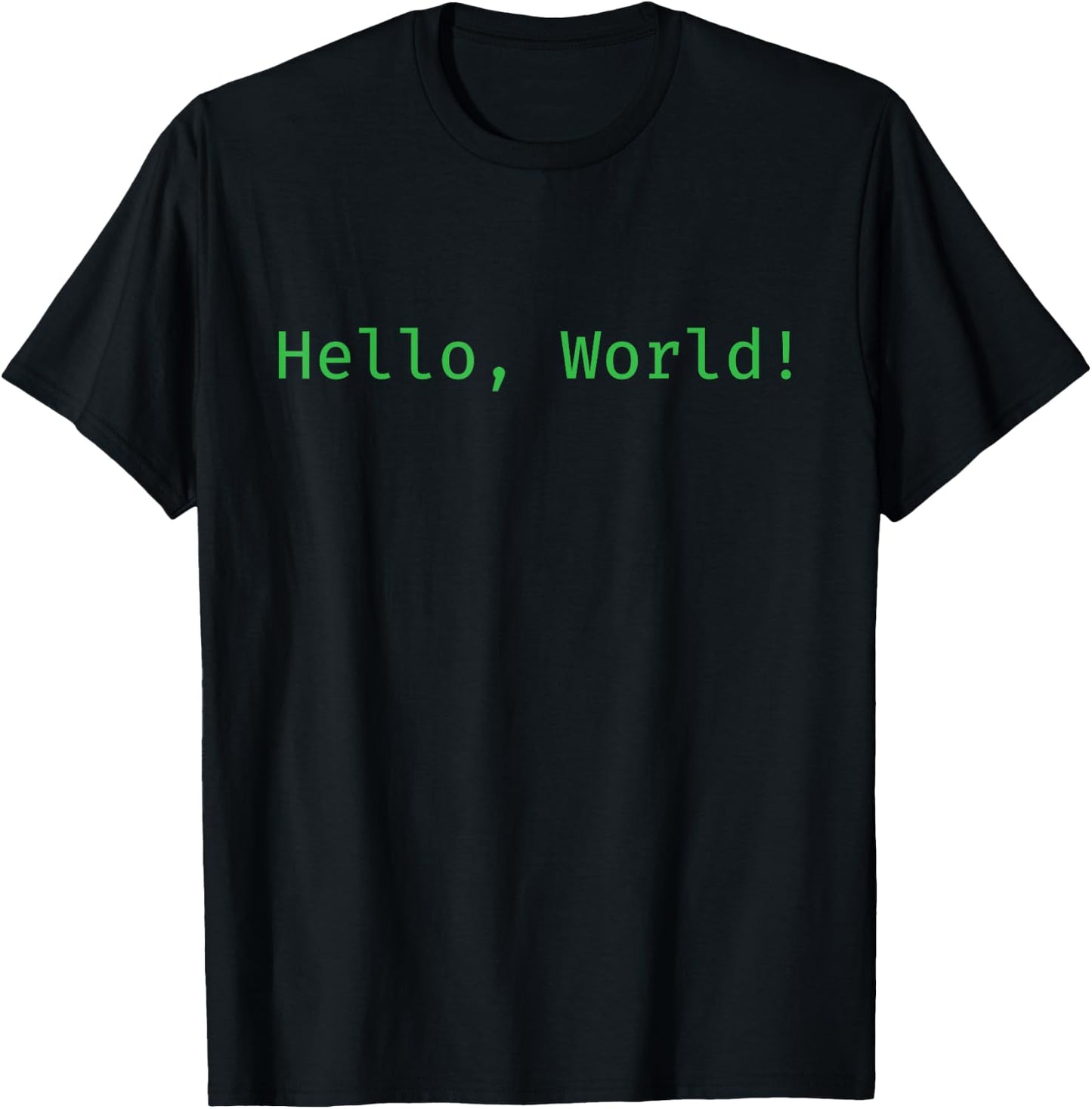 Hello World A Programming T-Shirt - T-Shirt | Black