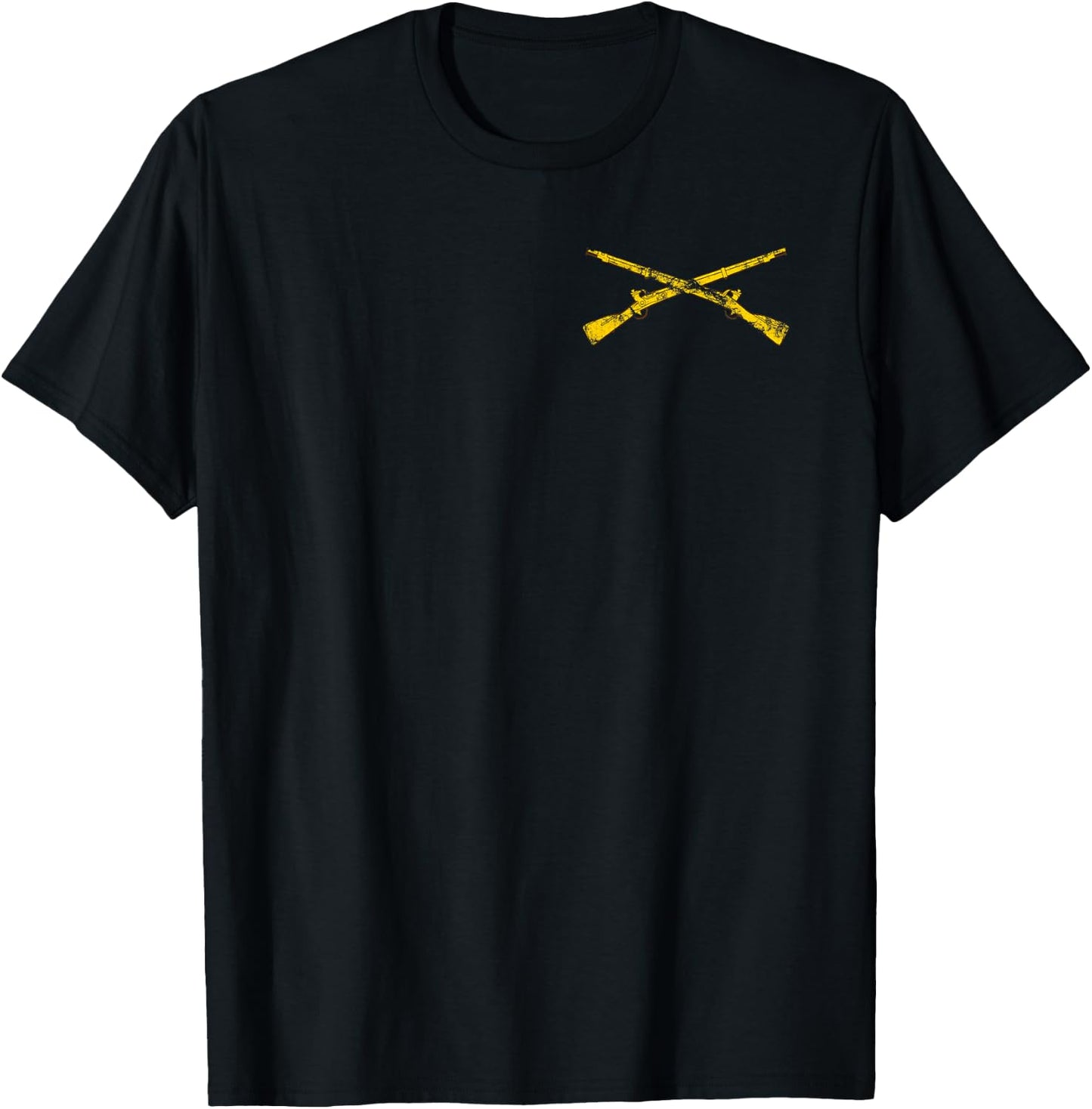 US Army Infantry Branch Crossed Rifles 11 Bravo - 11B T-Shirt - T-Shirt | Black