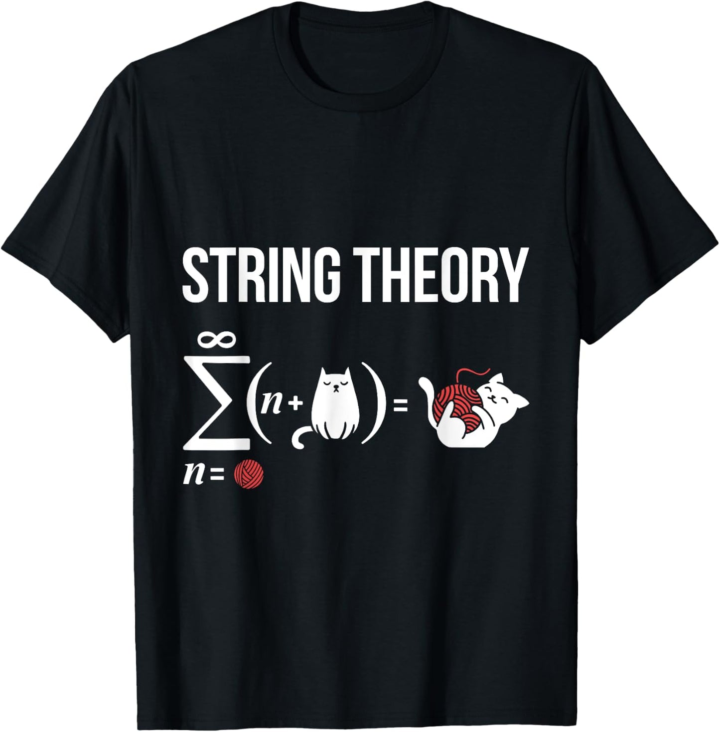 Nerd Physics Student Science Stringtheory T-Shirt - T-Shirt | Black
