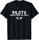 Funny Pilots Looking Down On People Since 1903 Aviation Meme T-Shirt - T-Shirt | Black