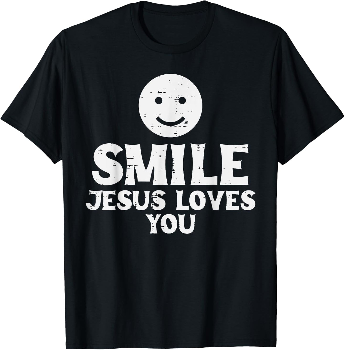 Jesus Loves Christ God Inspirational Christian Men Women T-Shirt - T-Shirt | Black