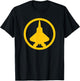 F-22 Raptor (Yellow) Air Force Military Fighter Jet T-Shirt - T-Shirt | Black