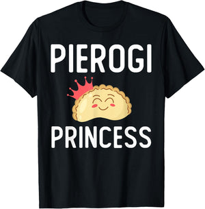 Funny Pierogi Art For Girls Women Polish Dumplings Lover T-Shirt - T-Shirt | Black