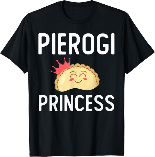 Funny Pierogi Art For Girls Women Polish Dumplings Lover T-Shirt - T-Shirt | Black