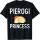 Funny Pierogi Art For Girls Women Polish Dumplings Lover T-Shirt - T-Shirt | Black
