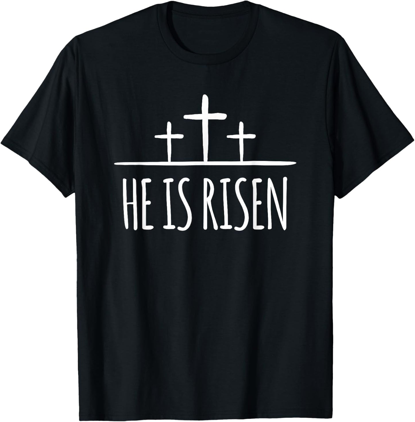 Easter He Is Risen Shirt for Christians T-Shirt - T-Shirt | Black