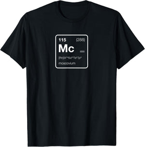 Element 115 / Moscovium Periodic Table Design T-Shirt - T-Shirt | Black