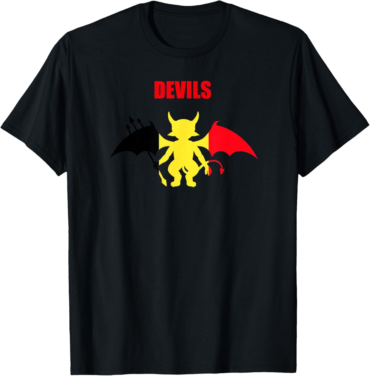 Belgium Devils Soccer T-Shirt - T-Shirt | Black