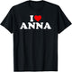 I Love Anna - Heart T-Shirt - T-Shirt | Black