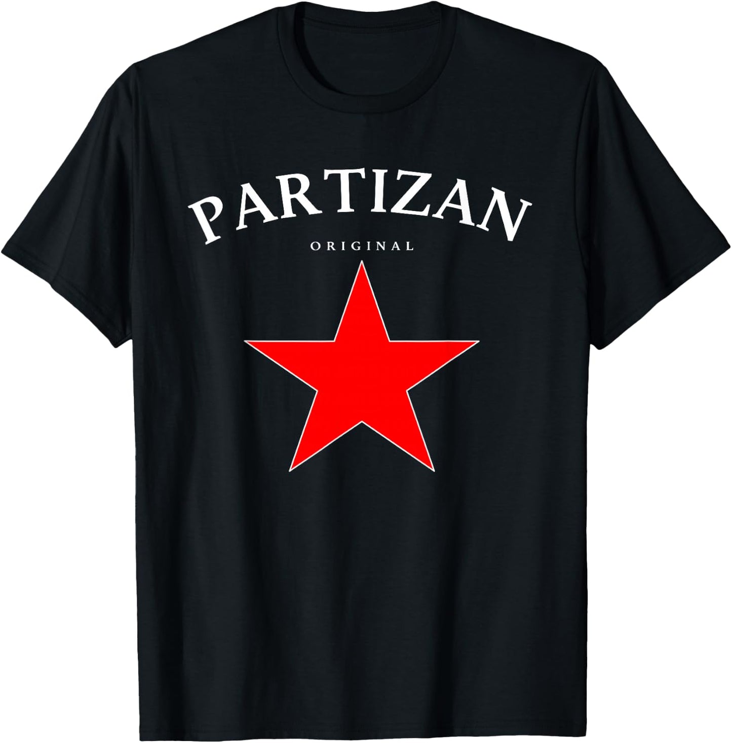 Partizan Red Star Serbia Belgrade Serbia Belgrade T-Shirt - T-Shirt | Black