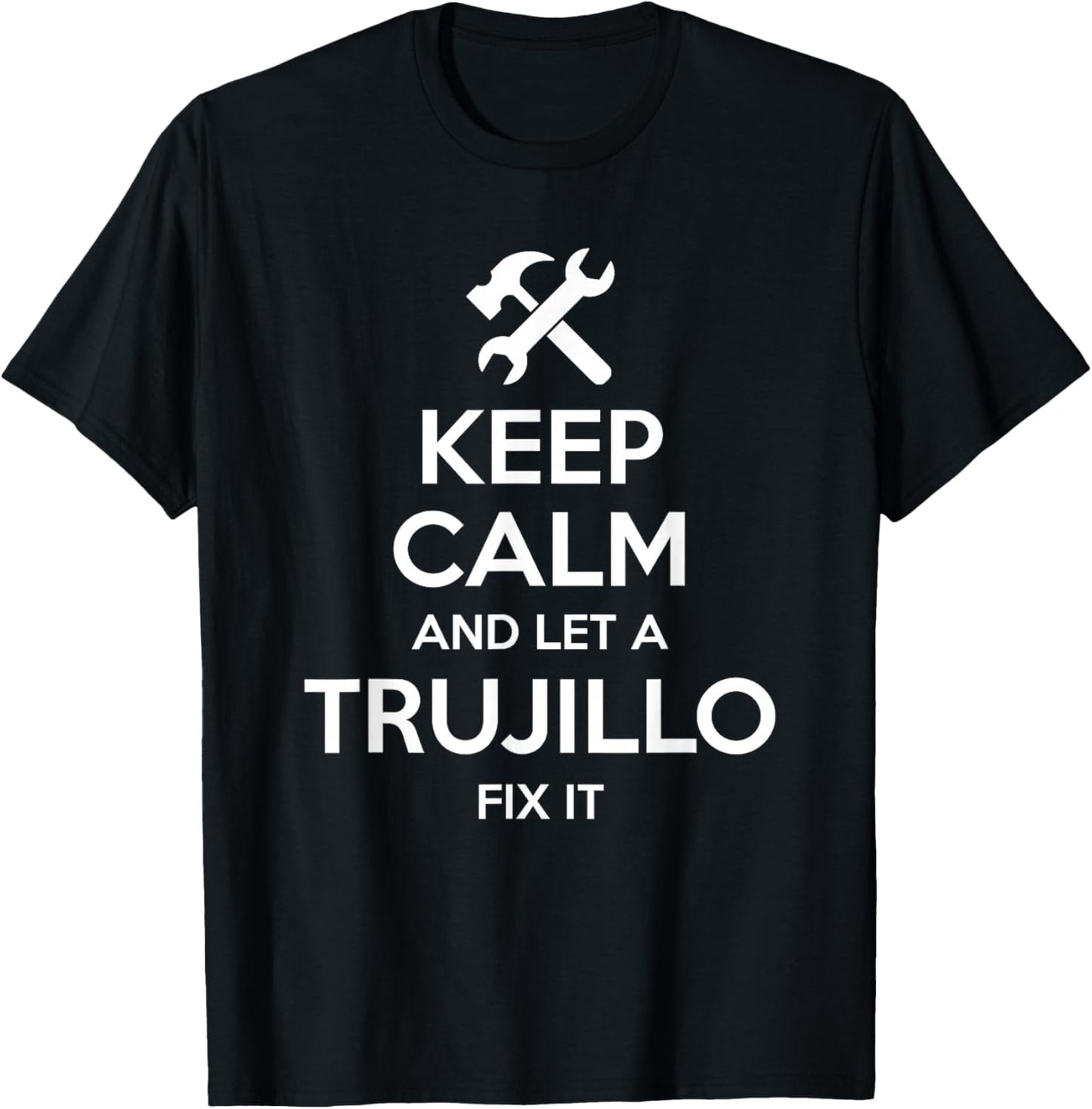 TRUJILLO Funny Surname Birthday Family Tree Reunion Gift T-Shirt - T-Shirt | Black