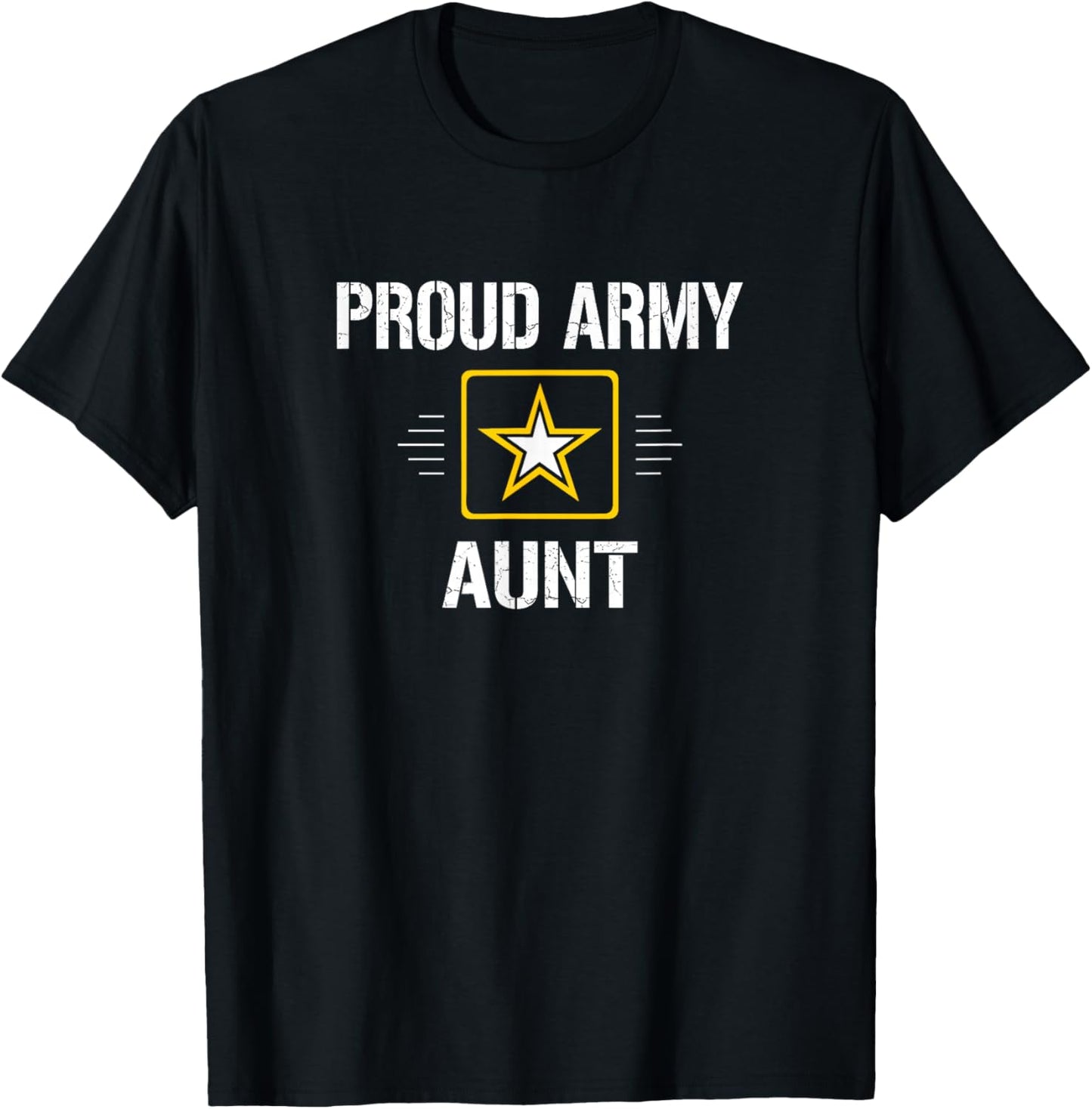 Proud Army Aunt - Vintage Style T-Shirt - T-Shirt | Black