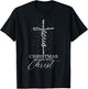 Christmas begins with Christ Jesus Faithful Christian Light T-Shirt - T-Shirt | Black