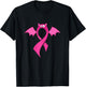 Breast Cancer Awareness Halloween Bat T-Shirt - T-Shirt | Black