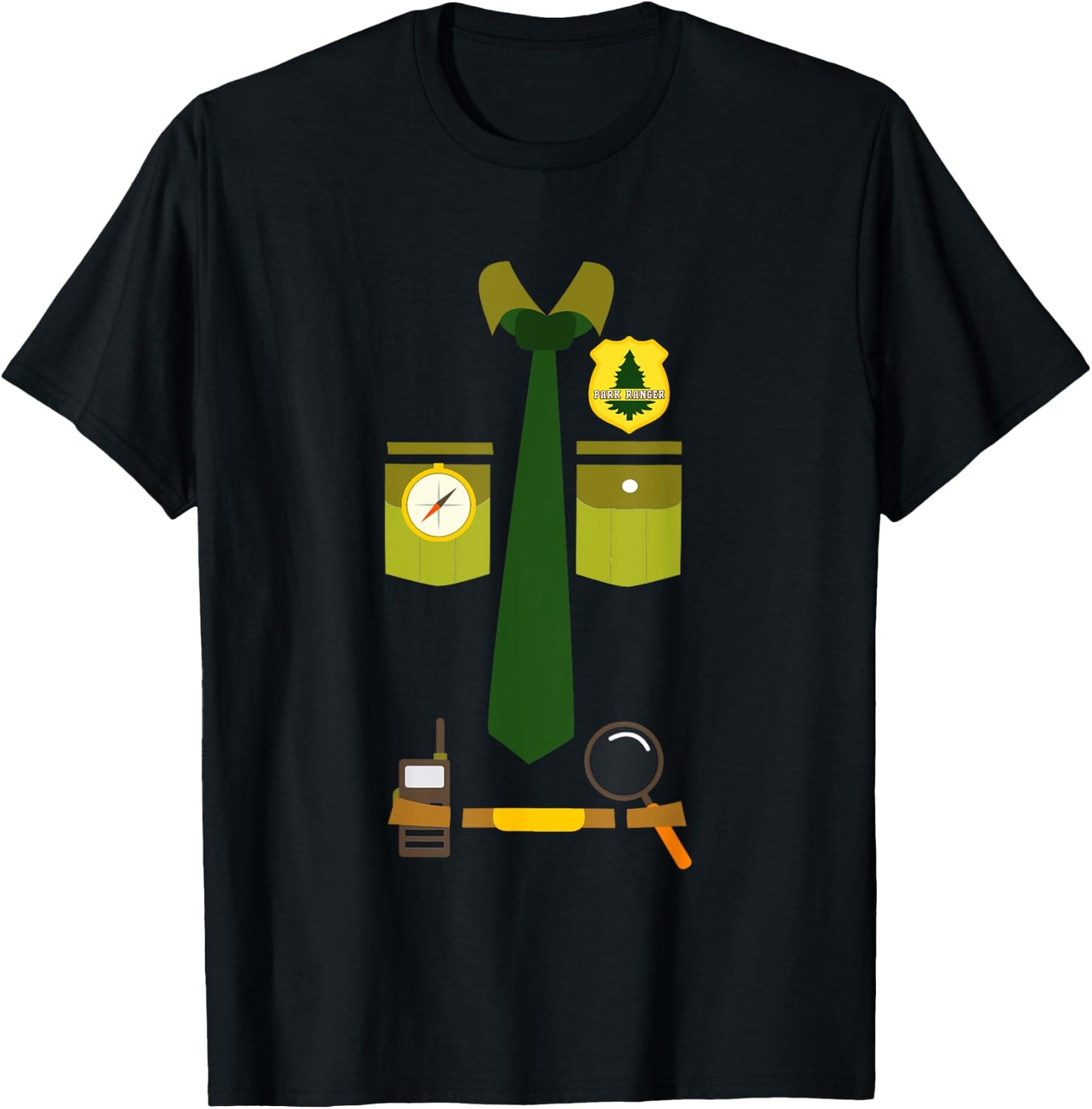 Halloween Park Ranger Costume for Kids T-Shirt - T-Shirt | Black