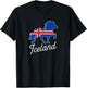 Flag of Iceland Shirt with Horse T-Shirt - T-Shirt | Black