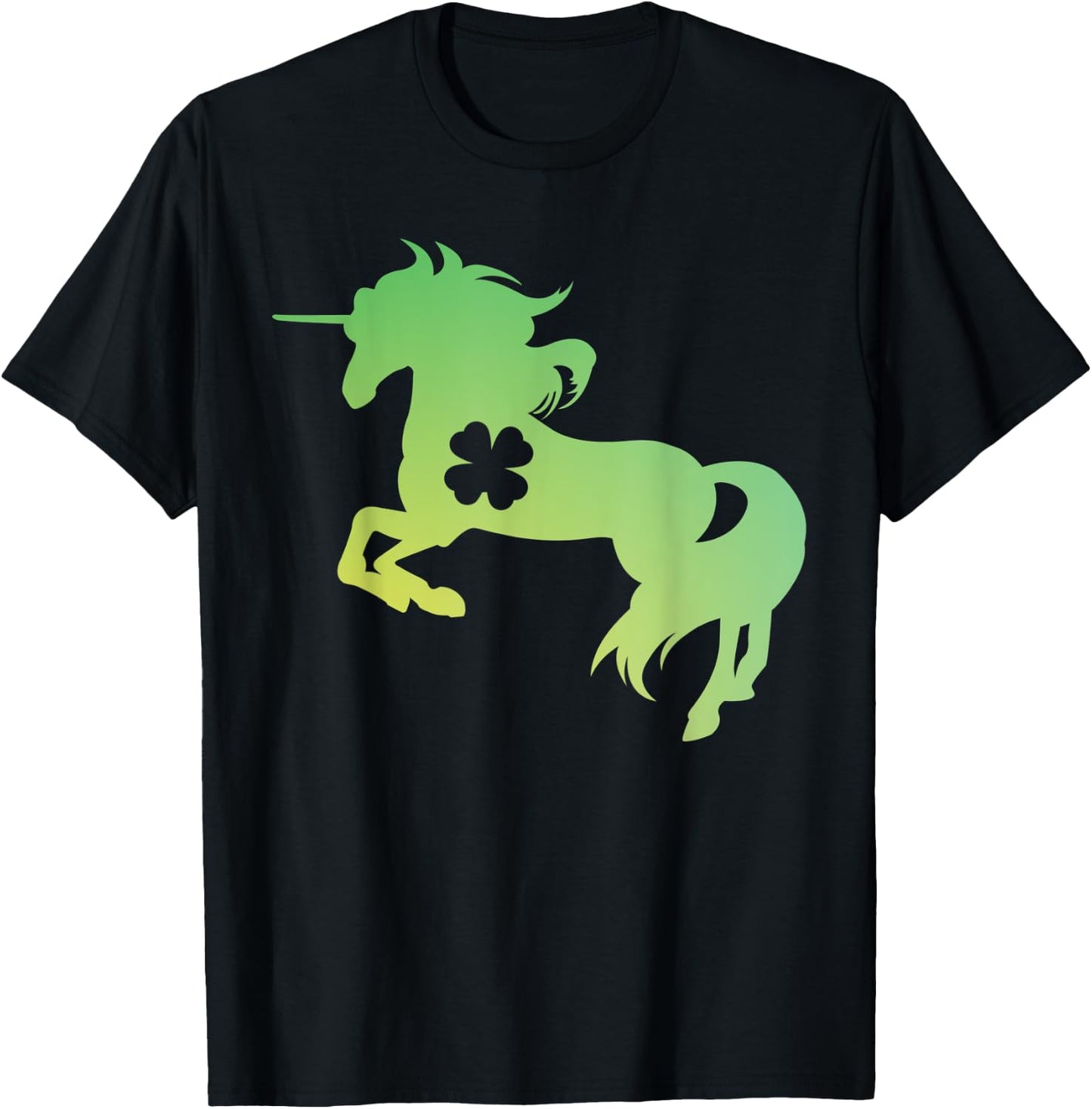 Saint Patrick's Day Unicorn For Saint Patrick's Day T-Shirt - T-Shirt | Black