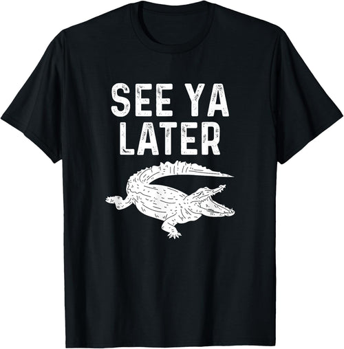 See Ya Later Alligator Funny Animal Pun Crocodile