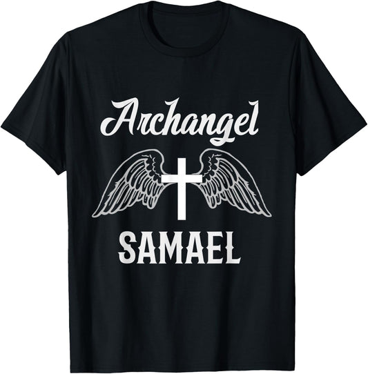 Saint Samael the Archangel Traditional Catholic Prayer T-Shirt - T-Shirt | Black