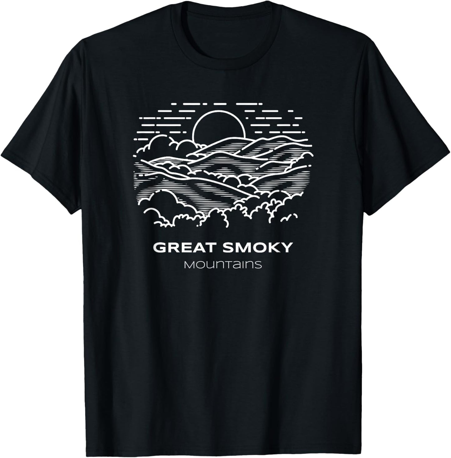 Cool Great Smoky Mountains Hike and Explore T-Shirt - T-Shirt | Black