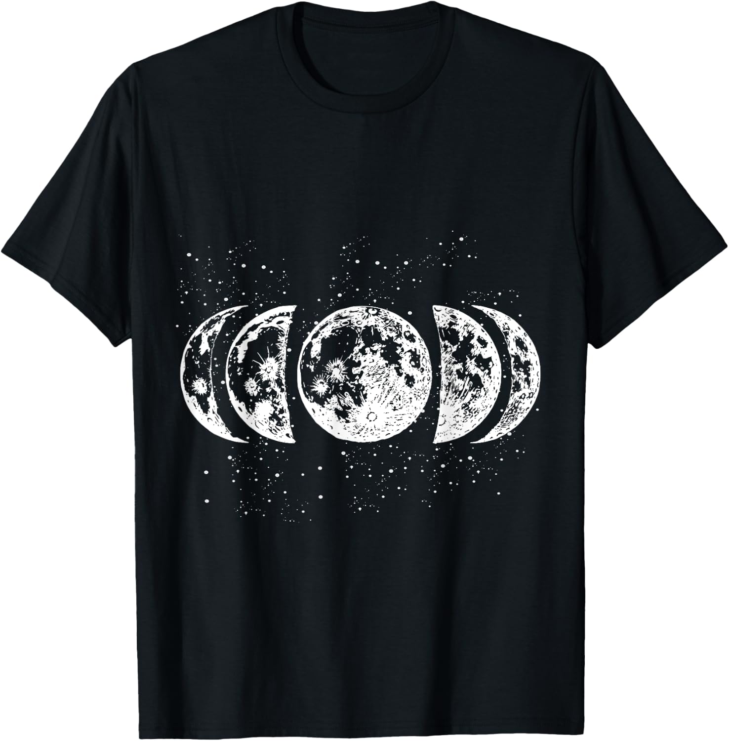 Moon Phases Astronomy T-Shirt - T-Shirt | Black