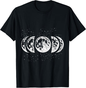 Moon Phases Astronomy T-Shirt - T-Shirt | Black