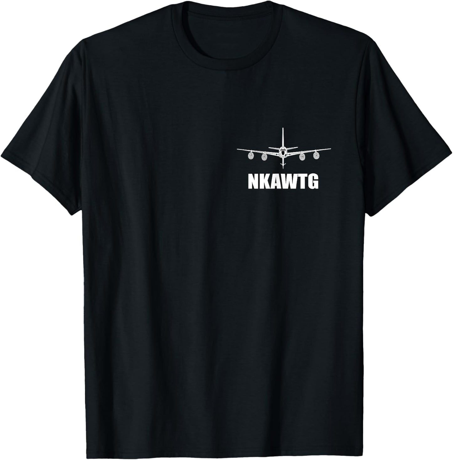 I'd Rather Be Passing Gas - KC135 Stratotanker NKAWTG Funny Aviation - Black - Adults - Short Sleeve - Pull On - Letter Print - Classic Fit - Cotton 65%, Polyester 35% T-Shirt - T-Shirt | Black