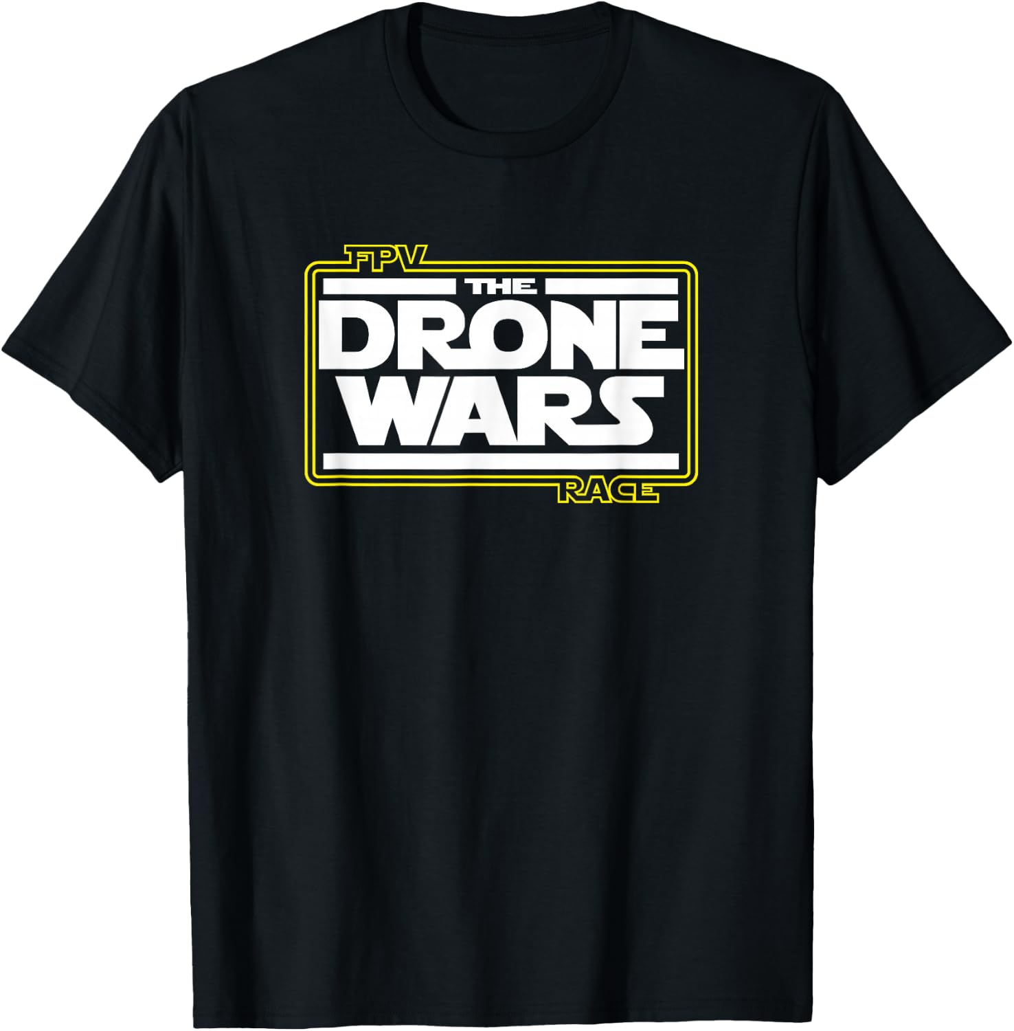 FPV Drone Wars Race Pilot Flying T-Shirt - T-Shirt | Black