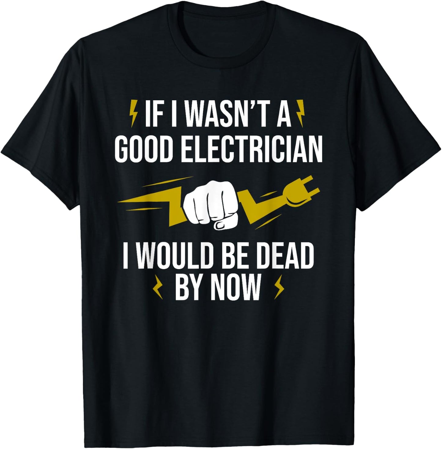 Funny Electrician Art Women Lineman Electrical Humor T-Shirt - T-Shirt | Black