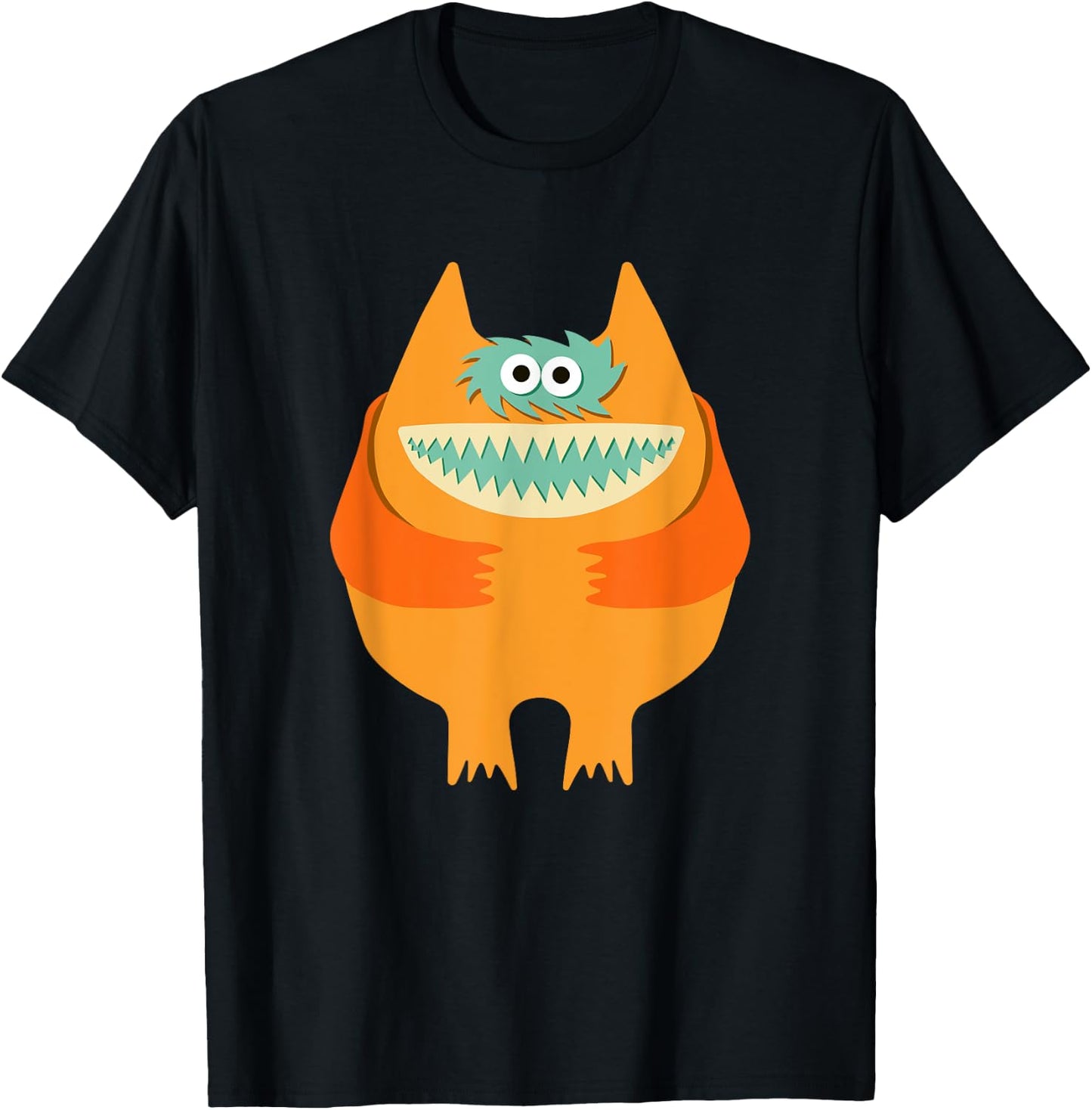Vintage Nauga Stuffed Animal Cute Monster Throwback T-Shirt - T-Shirt | Black