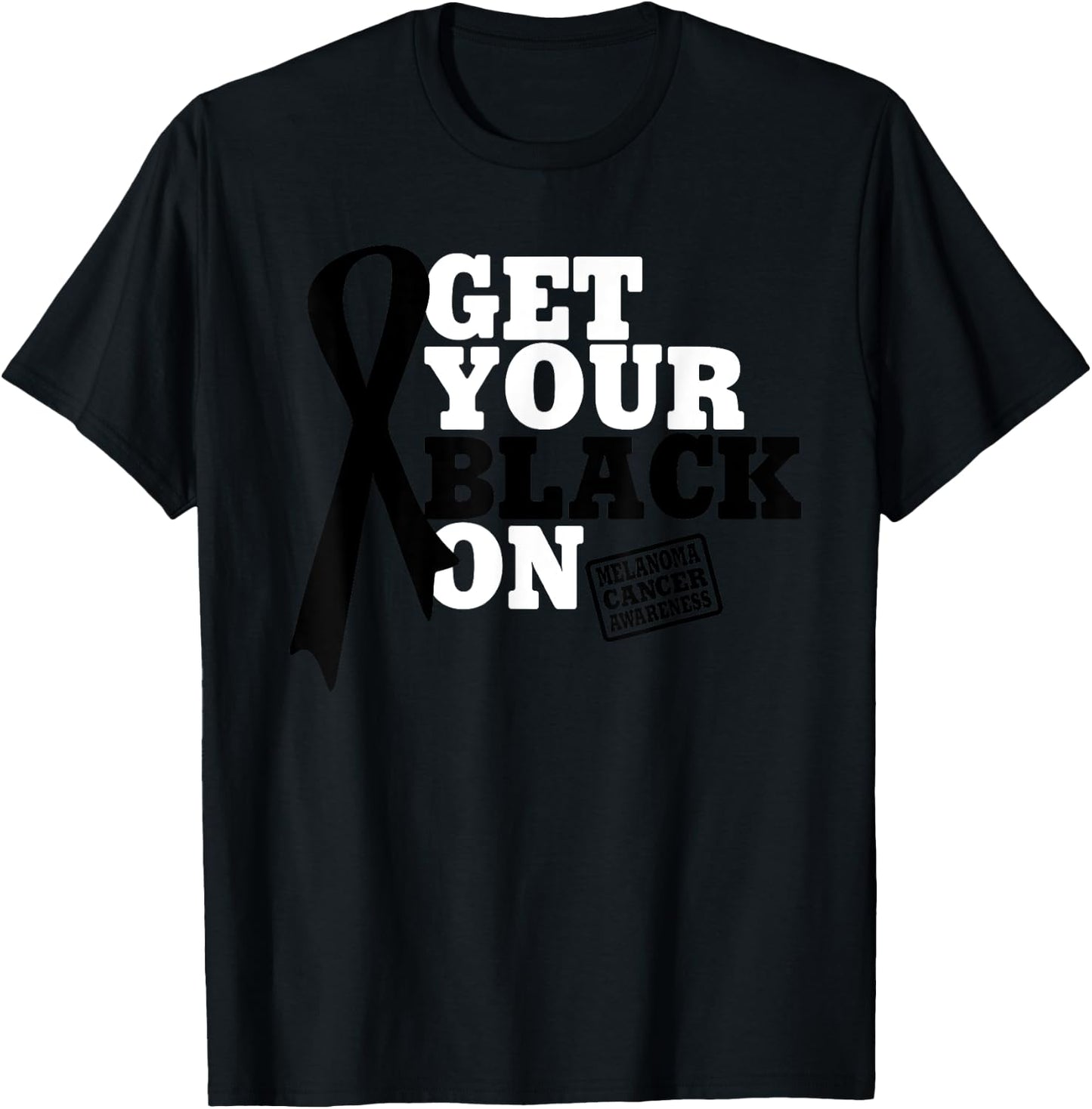 Melanoma Awareness Design & Women T-Shirt - T-Shirt | Black