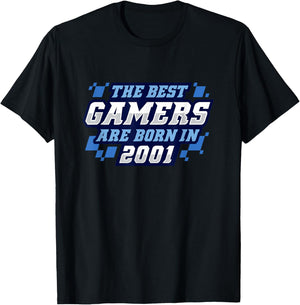 24 Year Old Video Gamer: Video Games 2001 24th Birthday T-Shirt - T-Shirt | Black
