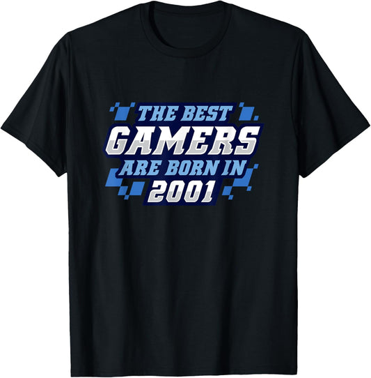 24 Year Old Video Gamer: Video Games 2001 24th Birthday T-Shirt - T-Shirt | Black