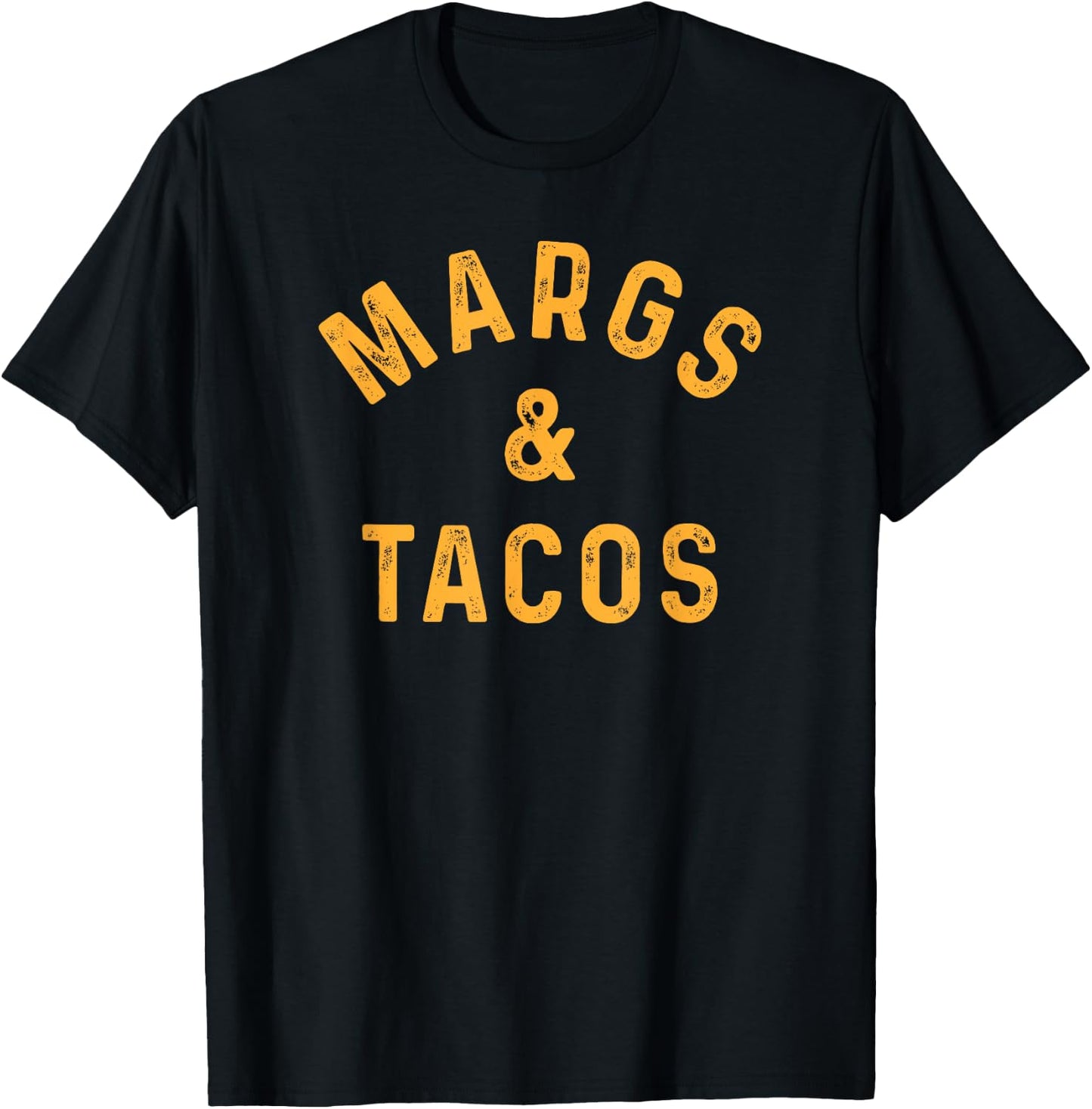 Margs & Tacos Funny Margarita Tequila Drinker Taco Lover T-Shirt - T-Shirt | Black