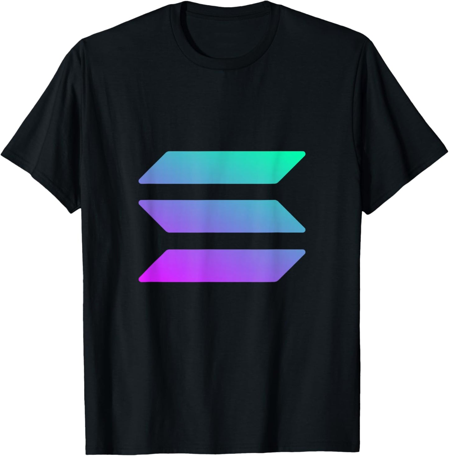 Solana Logo The Crypto To Rule Is SOL Crypto Logo T-Shirt - T-Shirt | Black