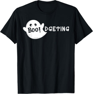 Boodgeting Halloween Humor Finance Department T-Shirt - T-Shirt | Black