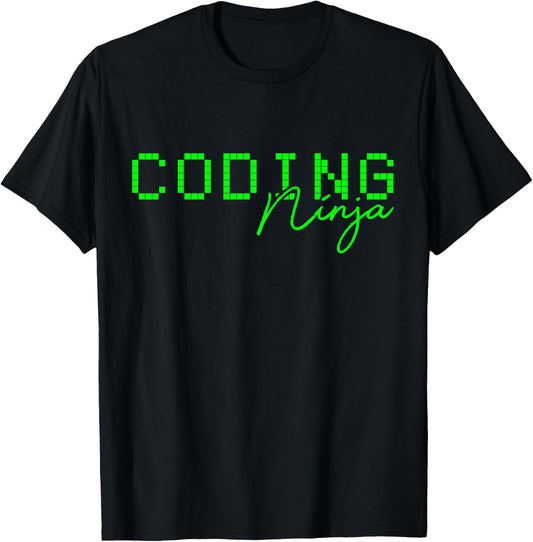 Coding Ninja Programming Geek Gift T-Shirt - T-Shirt | Black