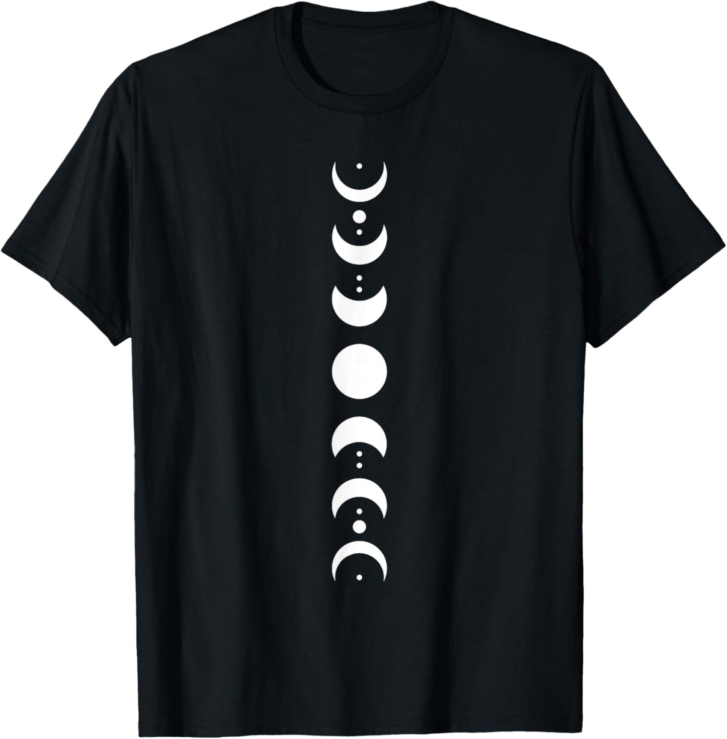 Moon Phase Cycle Phases Of The Moon Astronomy Stargazer T-Shirt - T-Shirt | Black