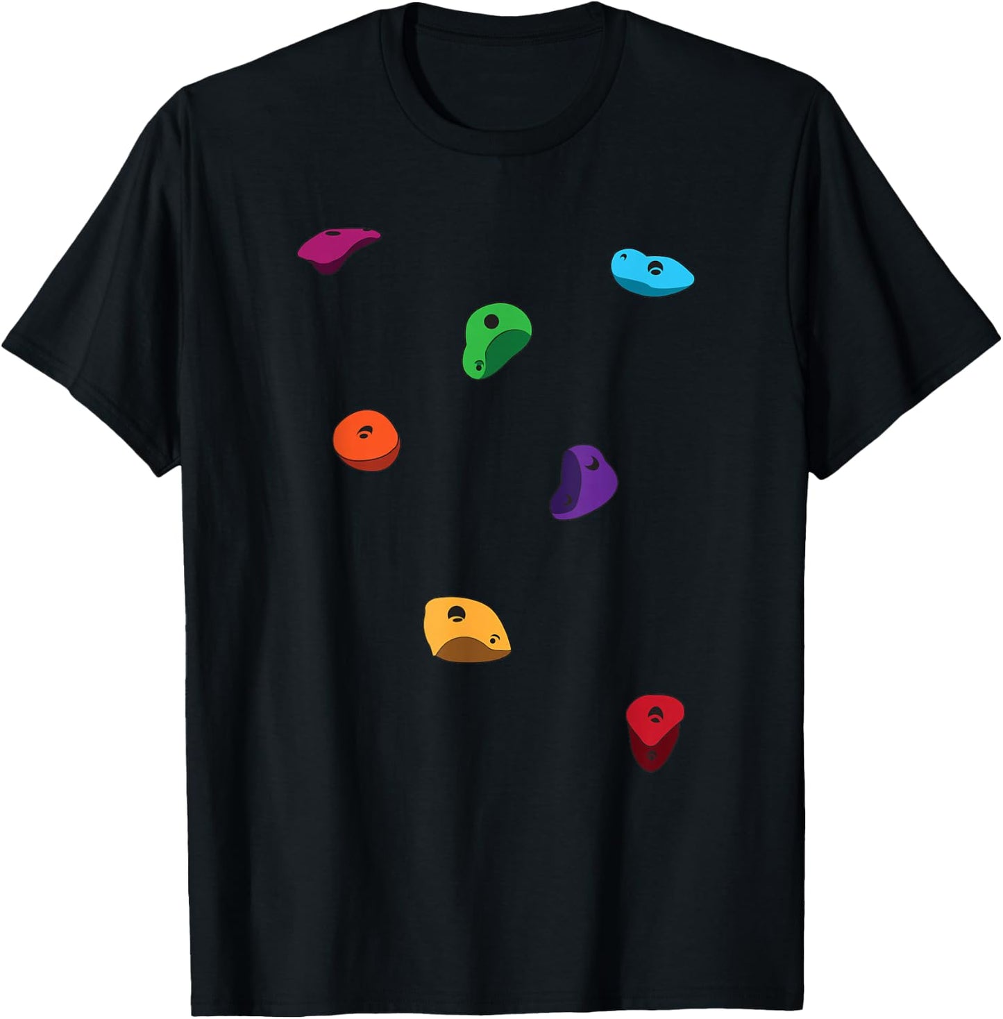 Rock Climbing Holds Climber Bouldering Women Kids Small T-Shirt - T-Shirt | Black