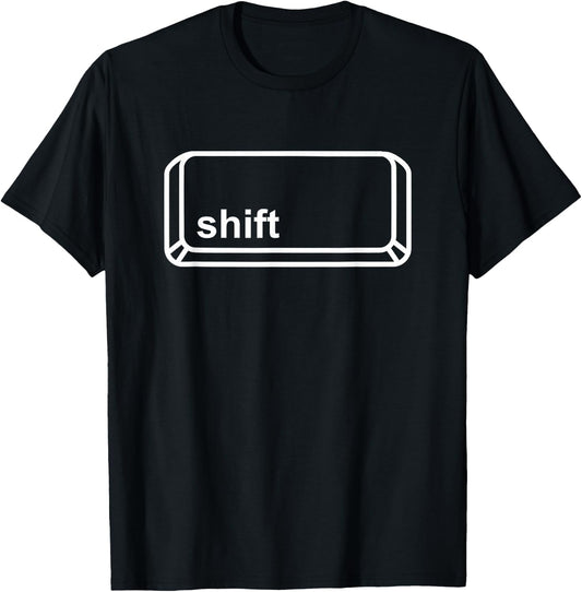 Shift Button Computer Key Halloween Group Costume Dark T-Shirt - T-Shirt | Black