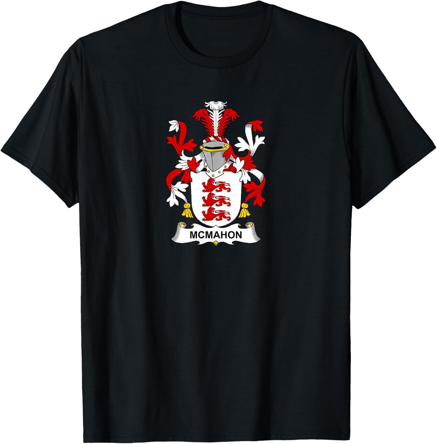 McMahon Coat of Arms - Family Crest Shirt T-Shirt - T-Shirt | Black