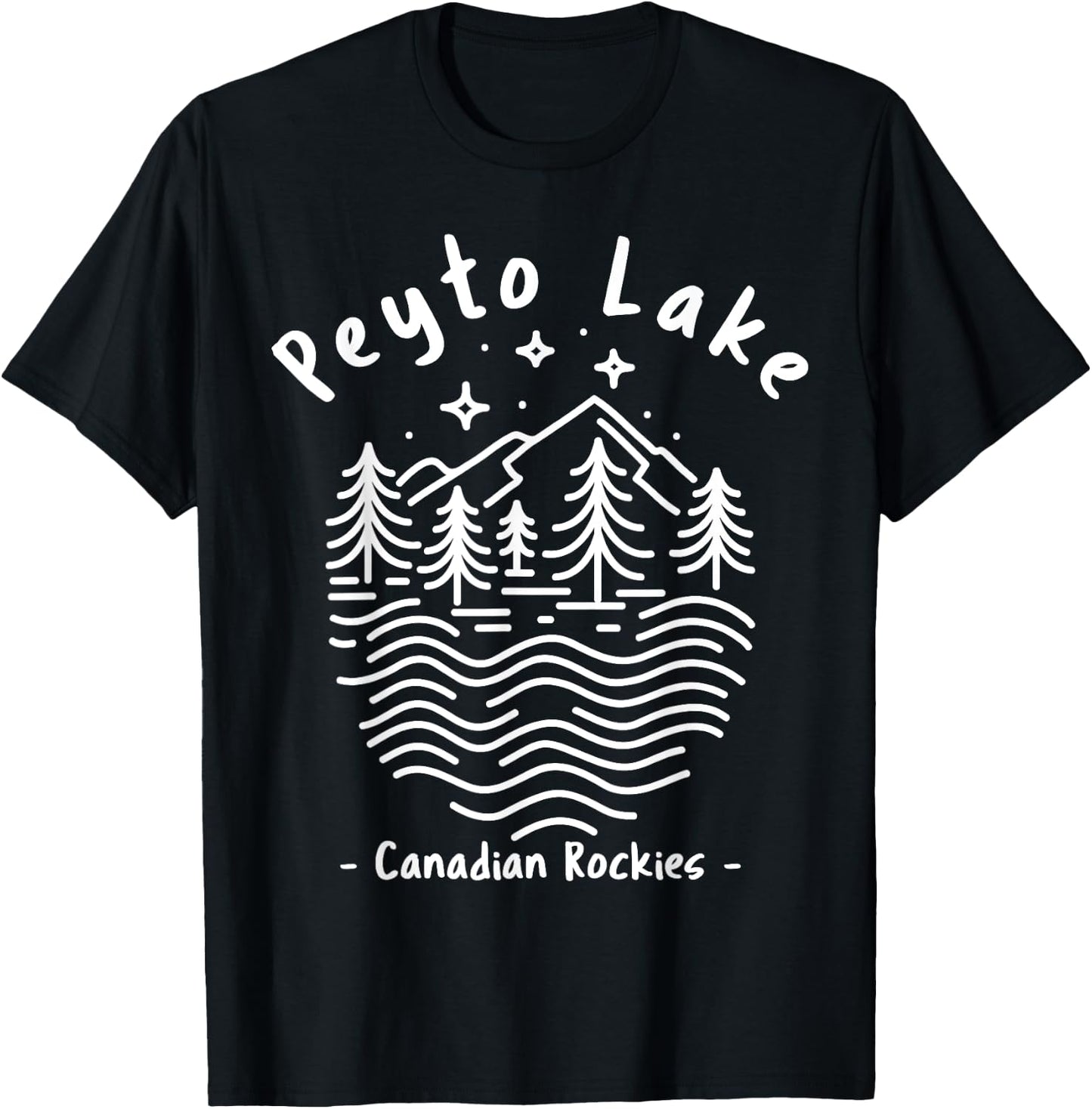 Peyto Lake Canadian Rockies T-Shirt - T-Shirt | Black