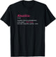 Abuelita: Funny Definition Noun - Another Term T-Shirt - T-Shirt | Black