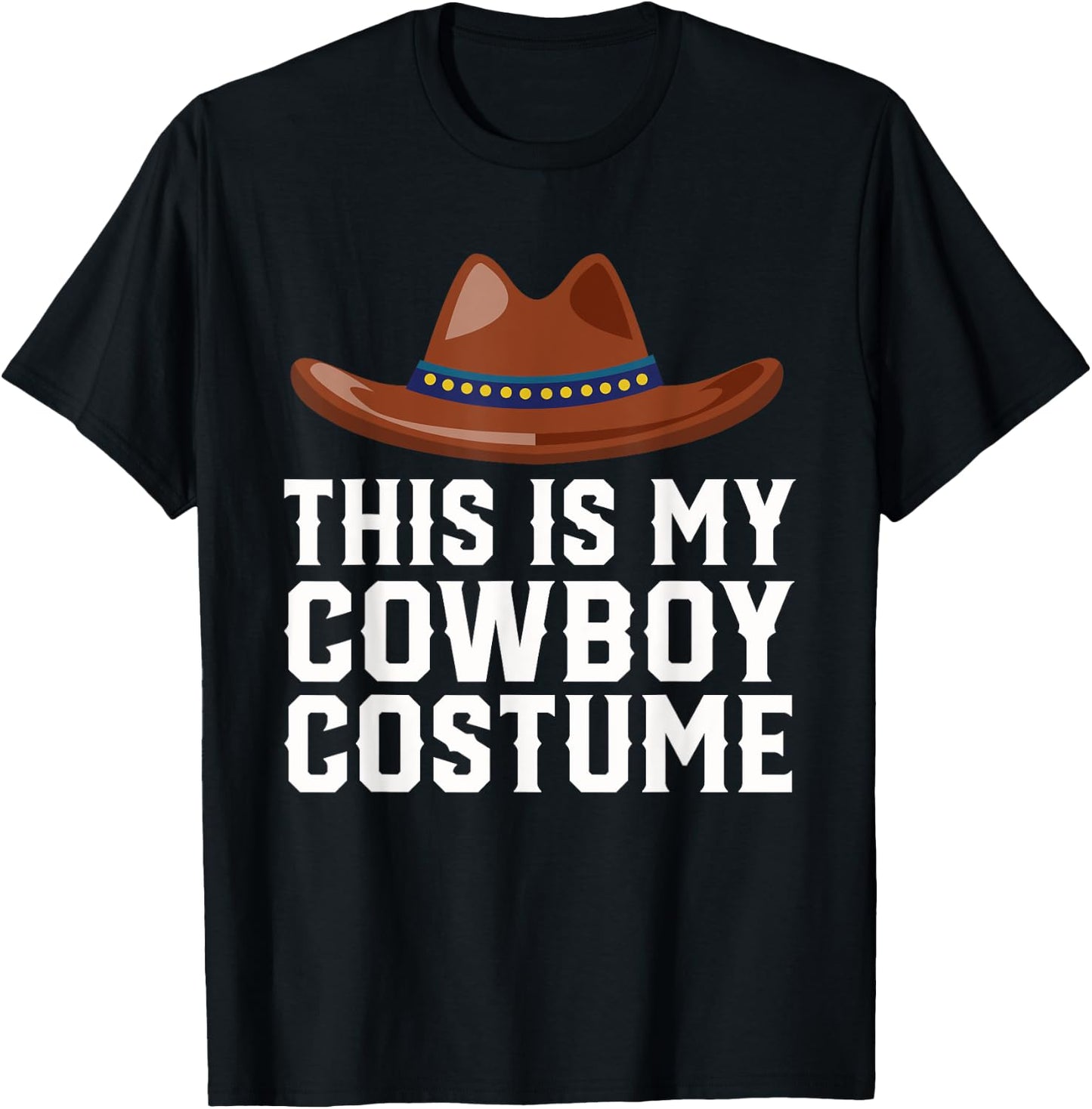 Cowboy Halloween Costume , Boys & Girls Sheriff T-Shirt - T-Shirt | Black