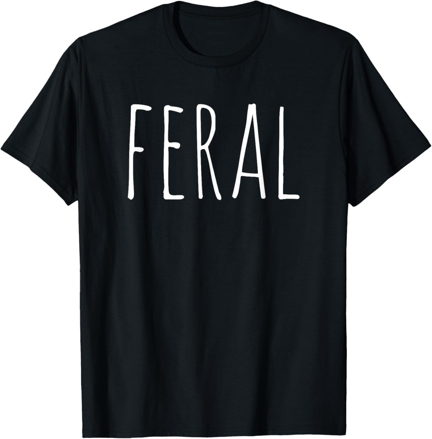 FERAL - Skinny Handwriting T-Shirt - T-Shirt | Black