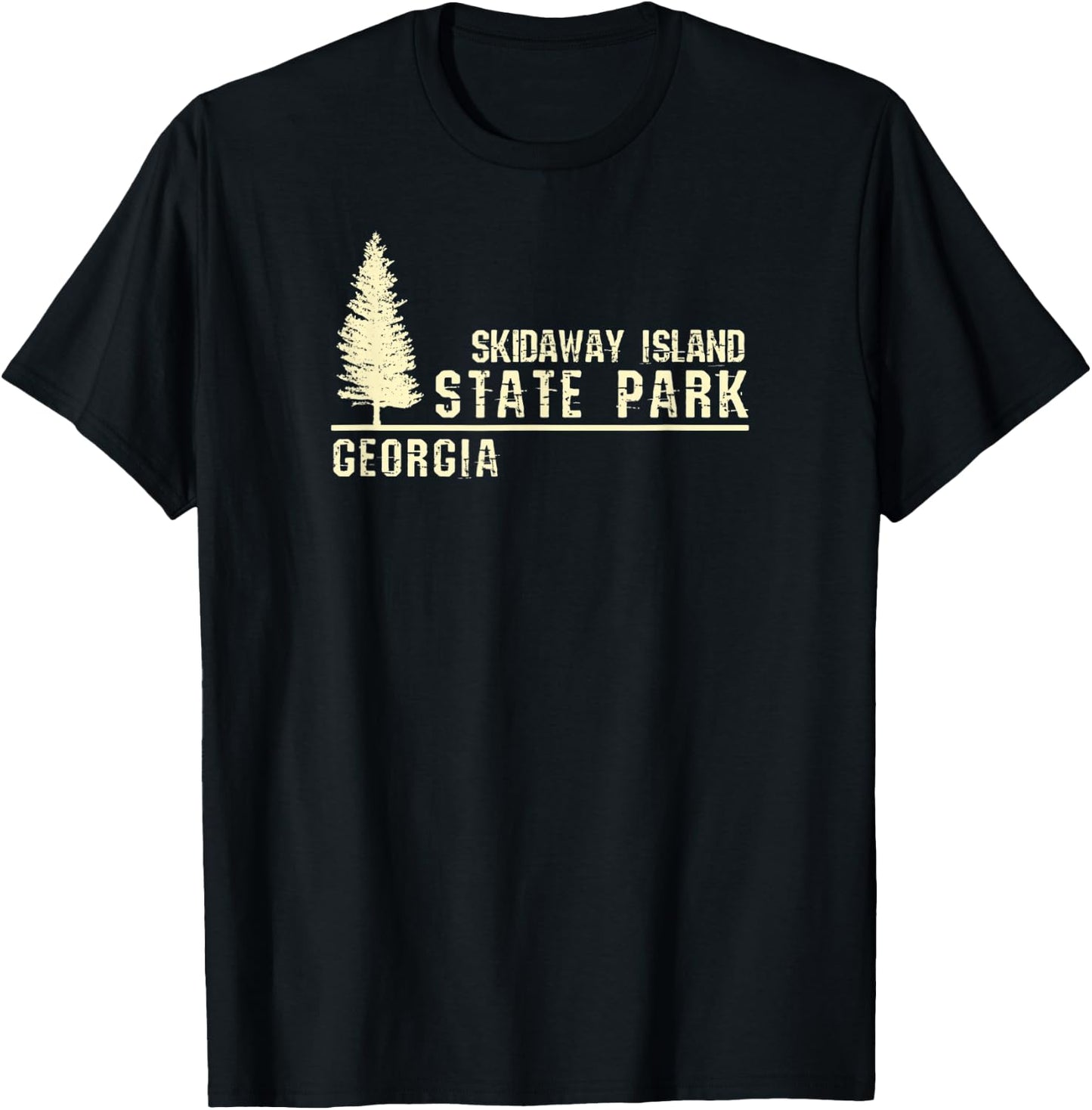 GA Souvenir - Georgia Skidaway Island State Park T-Shirt - T-Shirt | Black