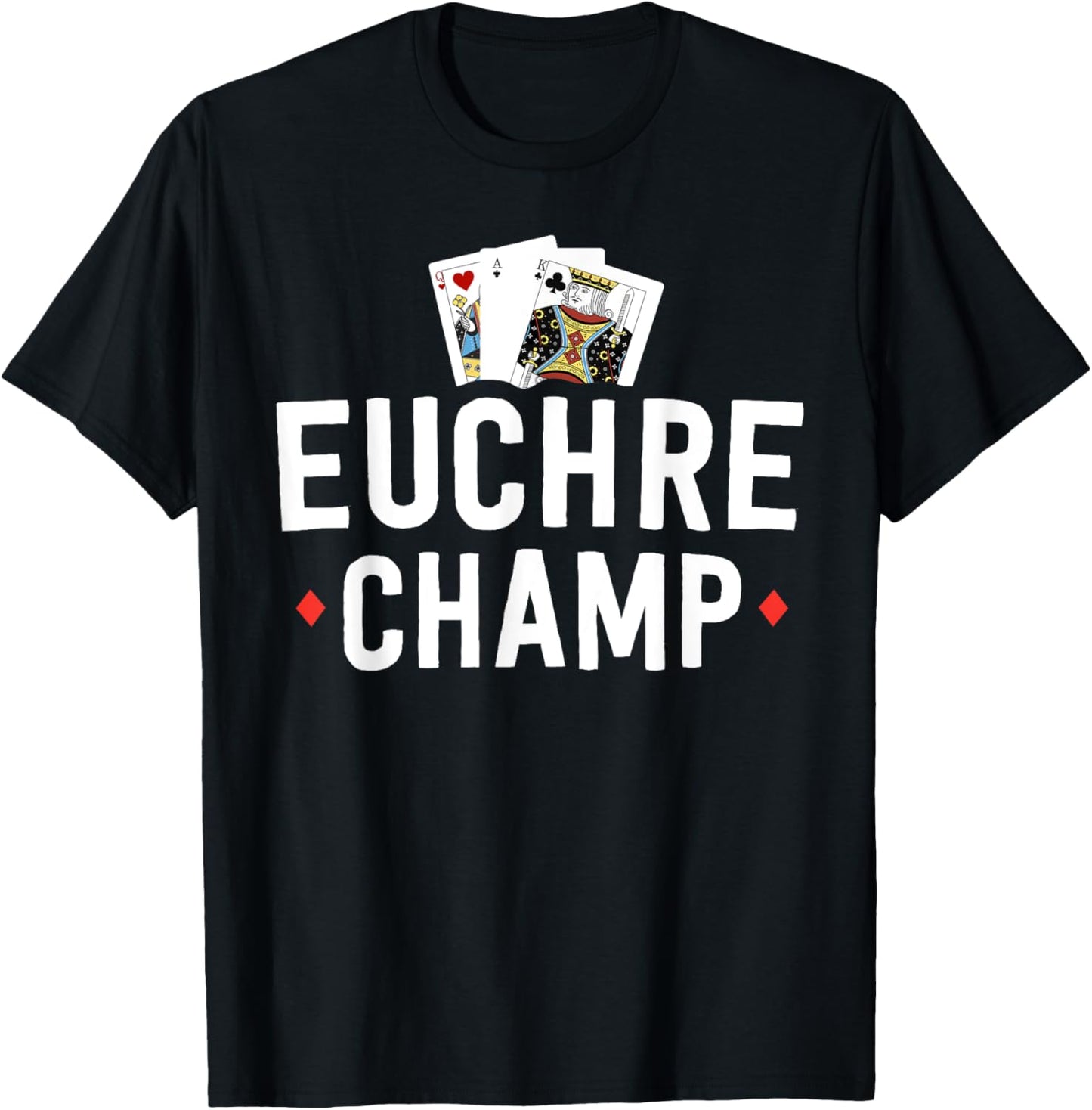 Funny Euchre Shirt Euchre Bustle Player Tournament T-Shirt - T-Shirt | Black