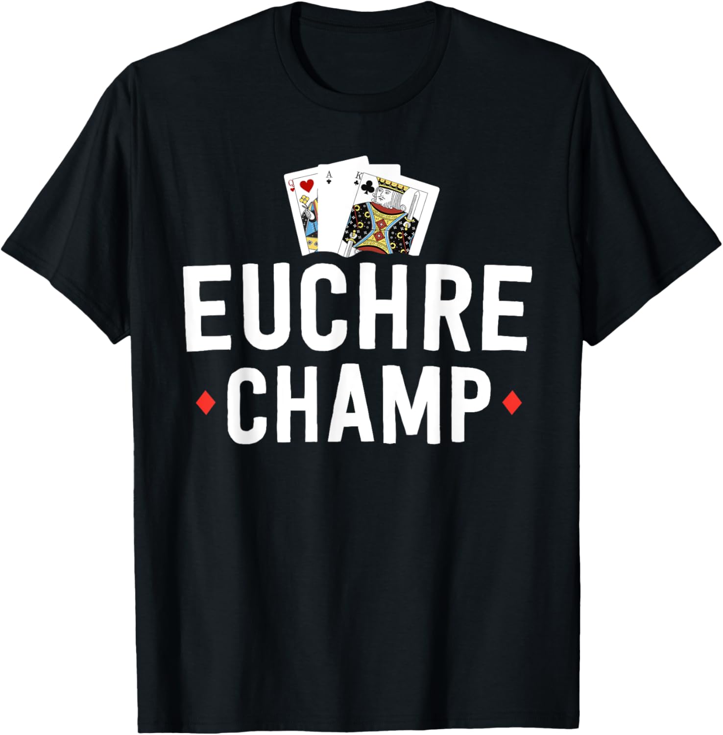 Funny Euchre Shirt Euchre Bustle Player Tournament T-Shirt - T-Shirt | Black
